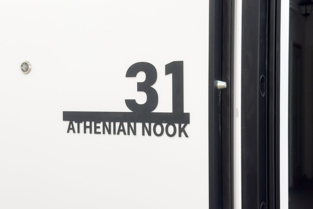 The Athenian Nook front door