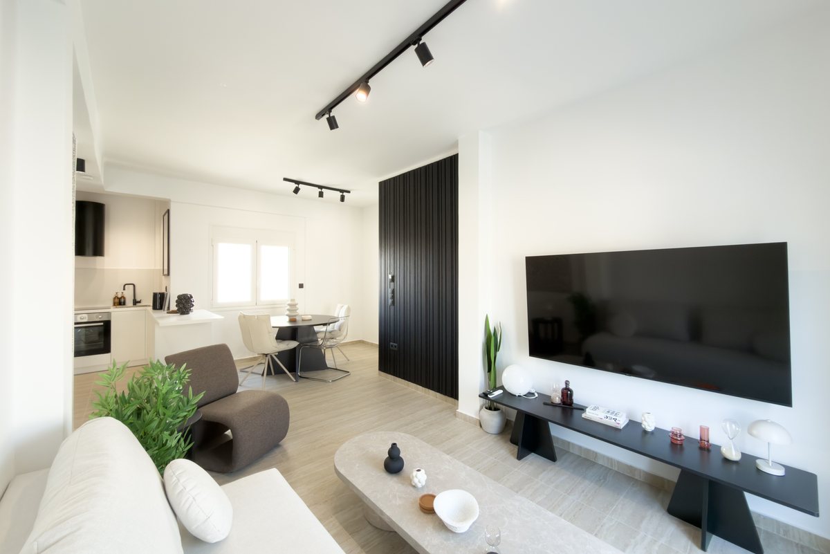 Living room with TV
